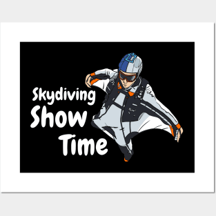 skydiving show time Posters and Art